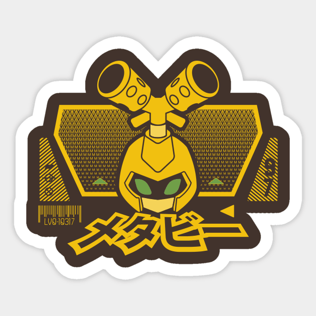 LvlOne Anime Robo - Medabee Sticker by soujohn